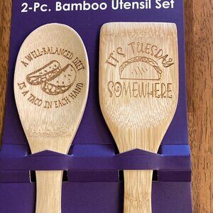 TOTALLY Bamboo Taco Utensils